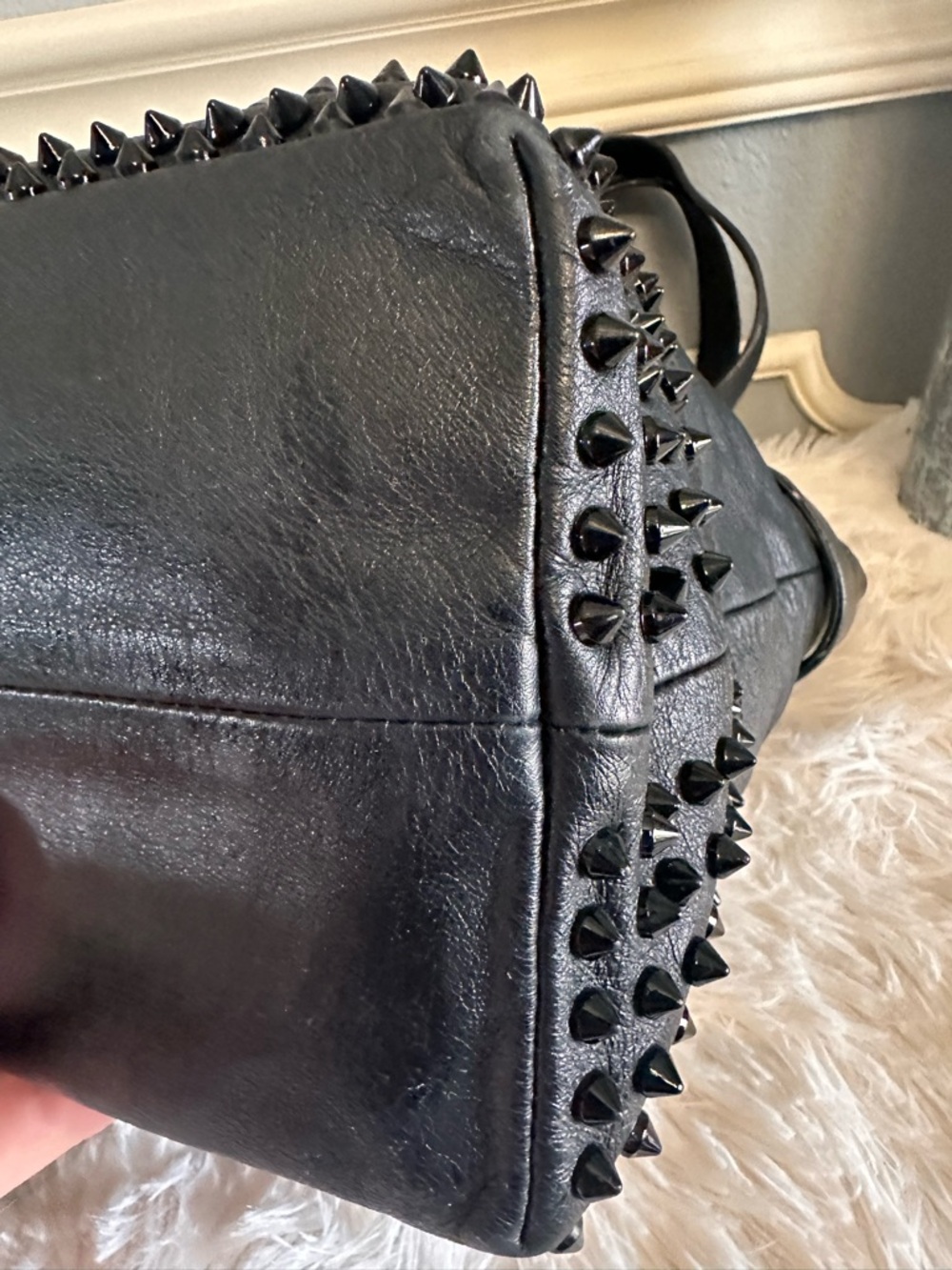 Christian Louboutin Black Tote with Gold Accents - Picture 5 of 16